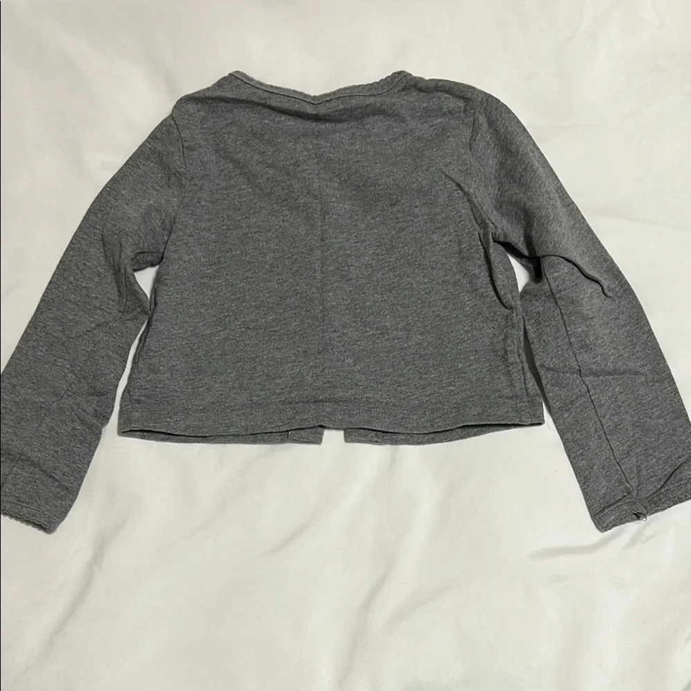Carter's 2-Piece Patterned Yellow Casual Sundress and Gray Cardigan 24 Months